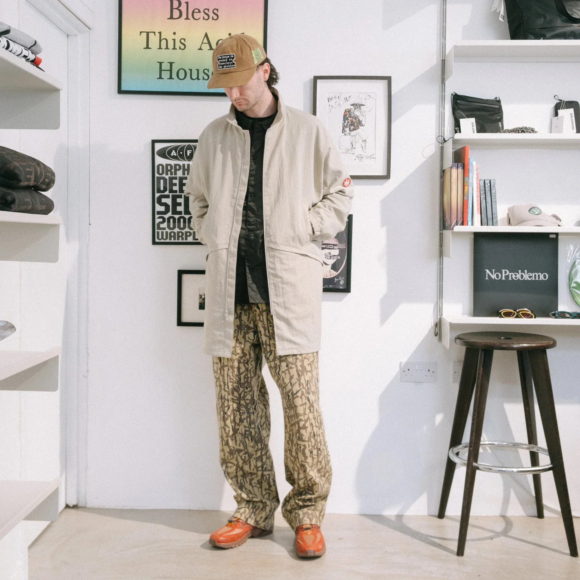 Cav Empt Solid Nylon Wing Coat - Grey - Image 9