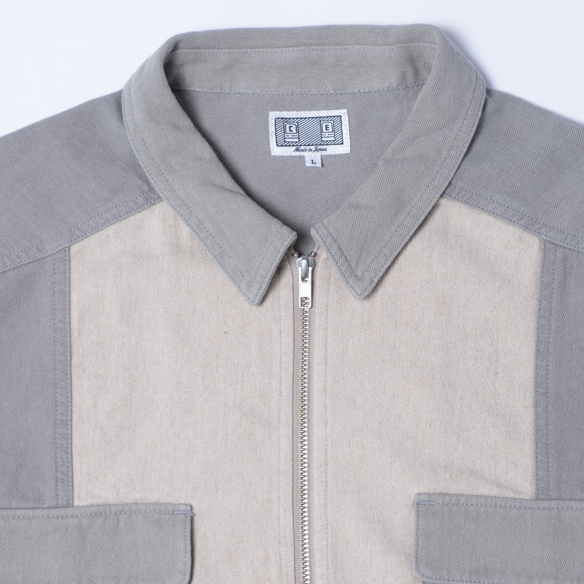 Cav Empt Stripe Cut Short Shirt Jacket - Grey - Image 2