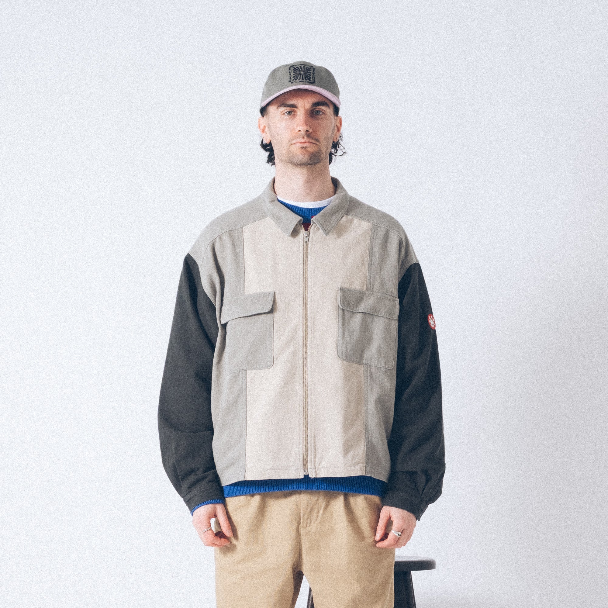 Cav Empt Stripe Cut Short Shirt Jacket - Grey - Image 8