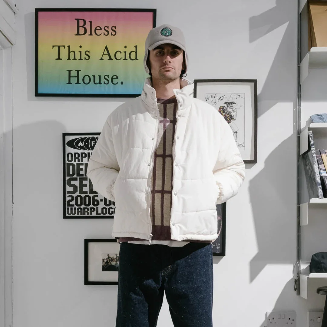 Cav Empt Wave Stitch Puff Jacket - White - Image 10