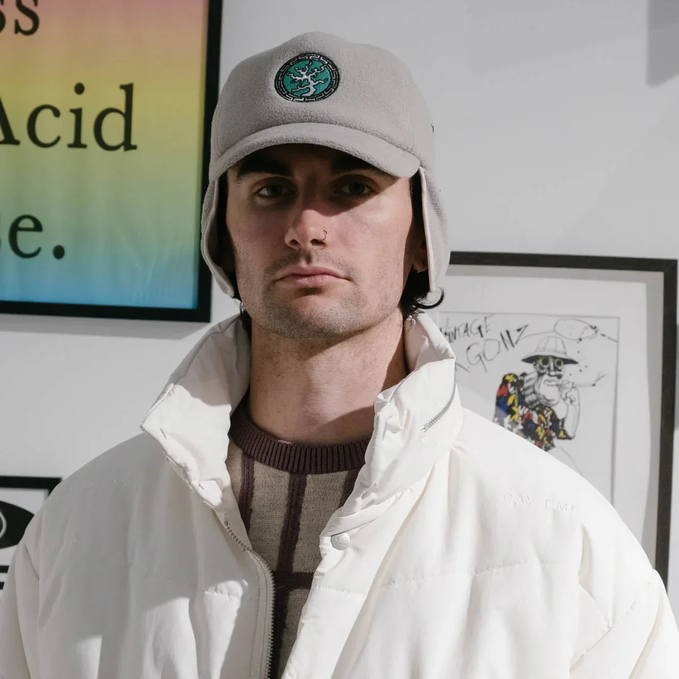 Cav Empt Wave Stitch Puff Jacket - White - Image 11