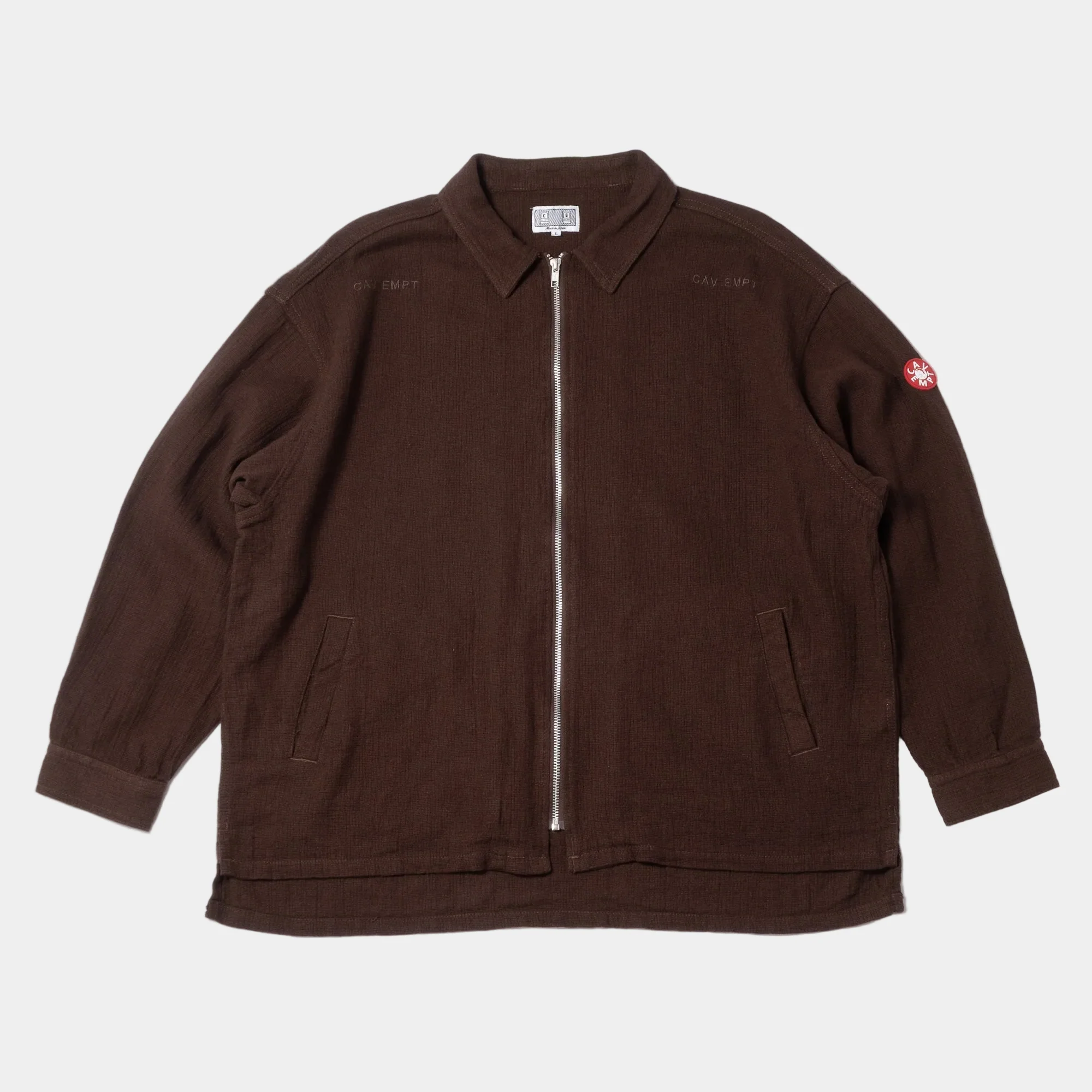 Cav Empt Welt Pockets Zip Shirt Jacket - Charcoal