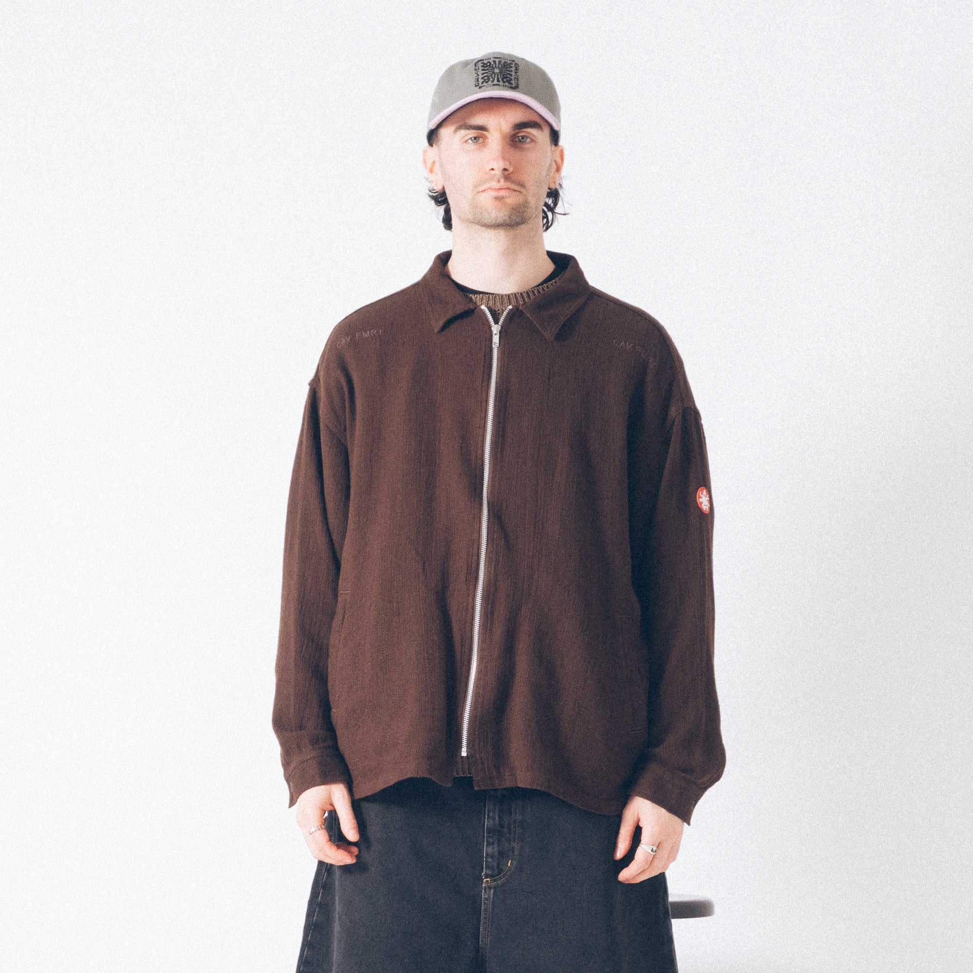 Cav Empt Welt Pockets Zip Shirt Jacket - Charcoal - Image 9