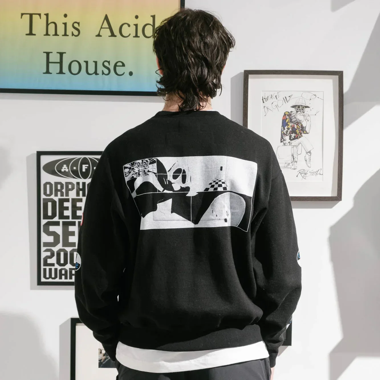 Cav Empt Xo RiFF Crew Neck Sweater - Black - Image 3
