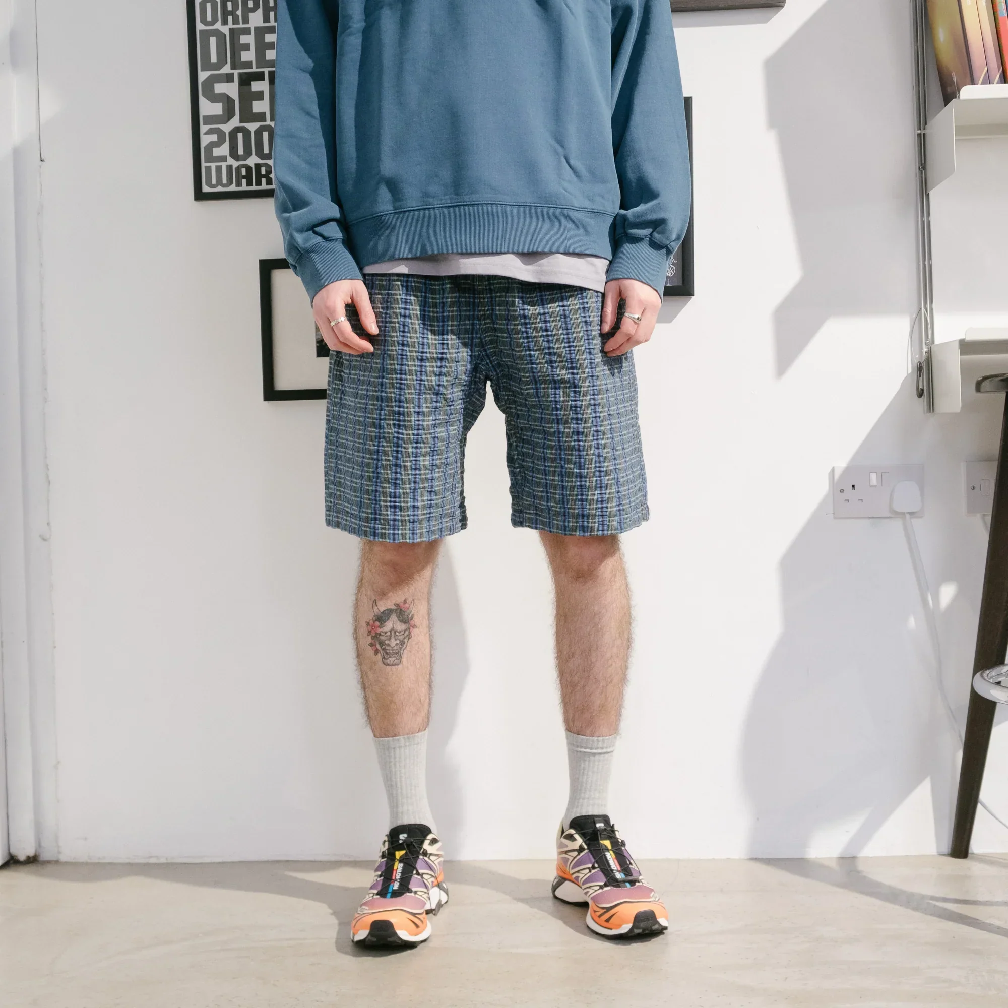 Gramicci OG Seersucker Short - Multi Stripe Plaid - Image 4
