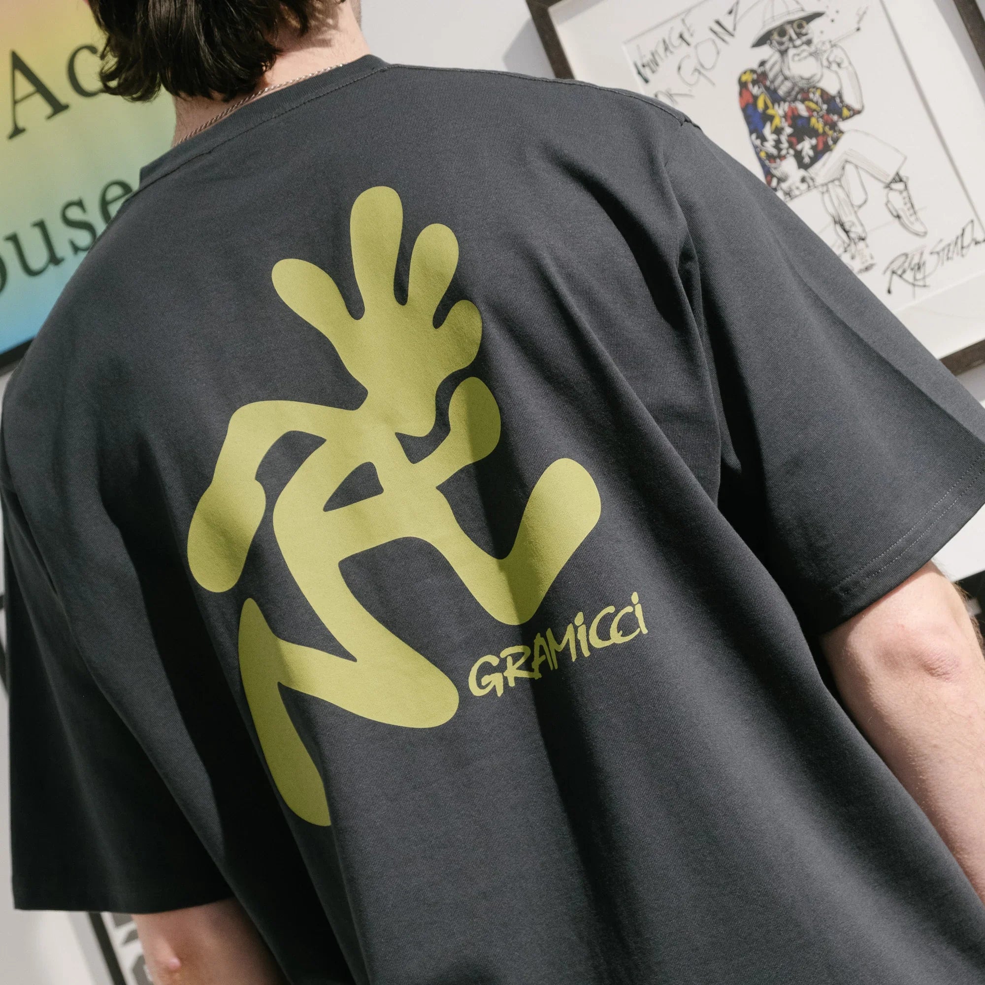 Gramicci Running Man Tee - Vintage Black - Image 6
