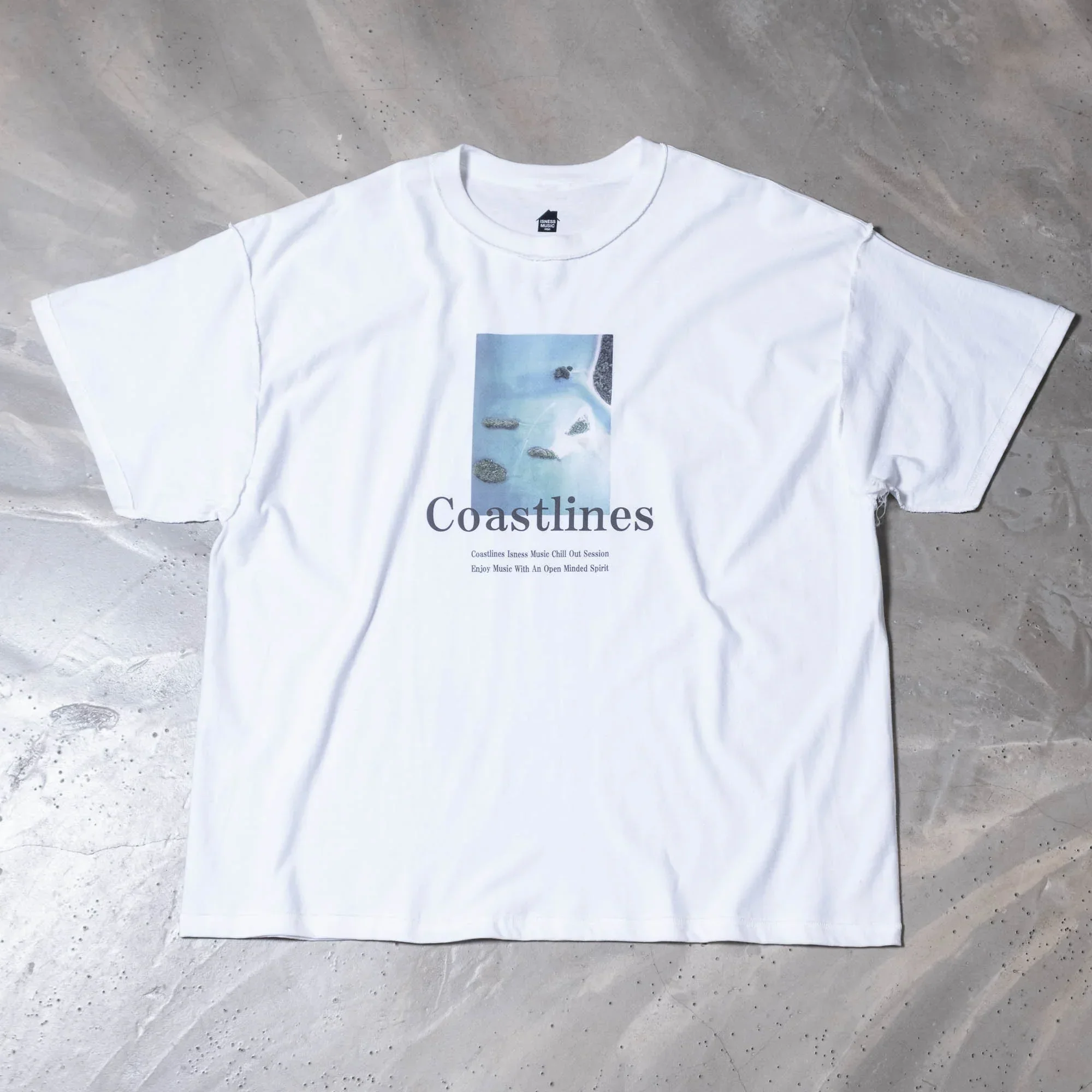 is-ness Coastlines Cassette/Tee - White