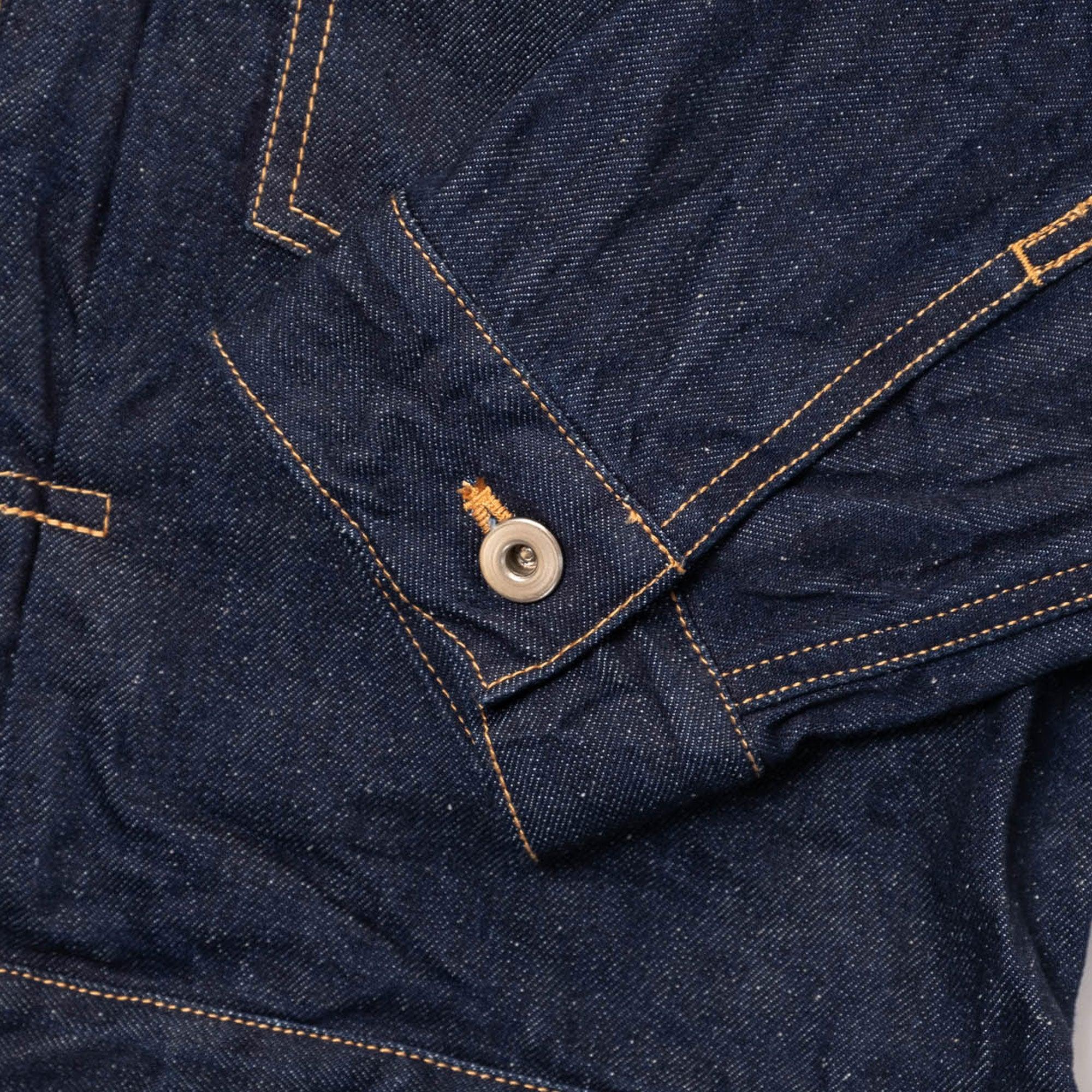 is-ness Silk Denim Jacket - Indigo - Image 6