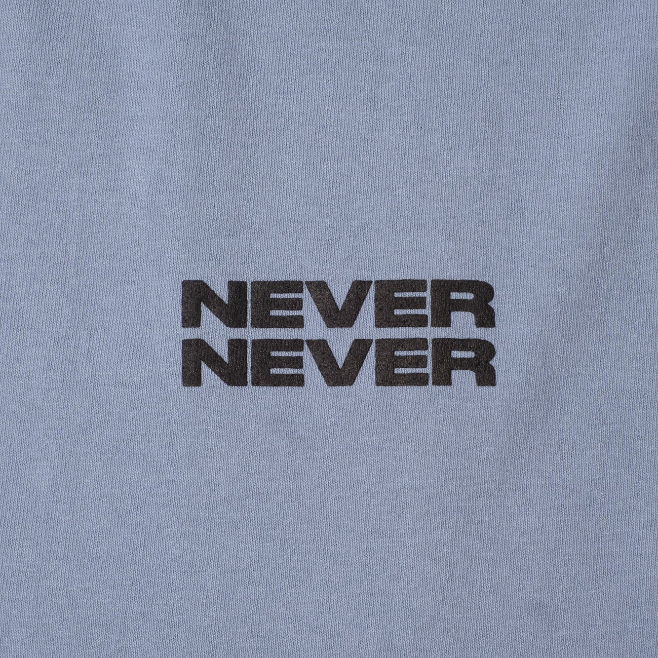Never Never Stack Tee - Washed Blue - Image 6