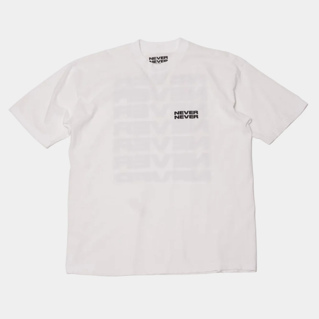 Never Never Stack Tee - White - Image 2