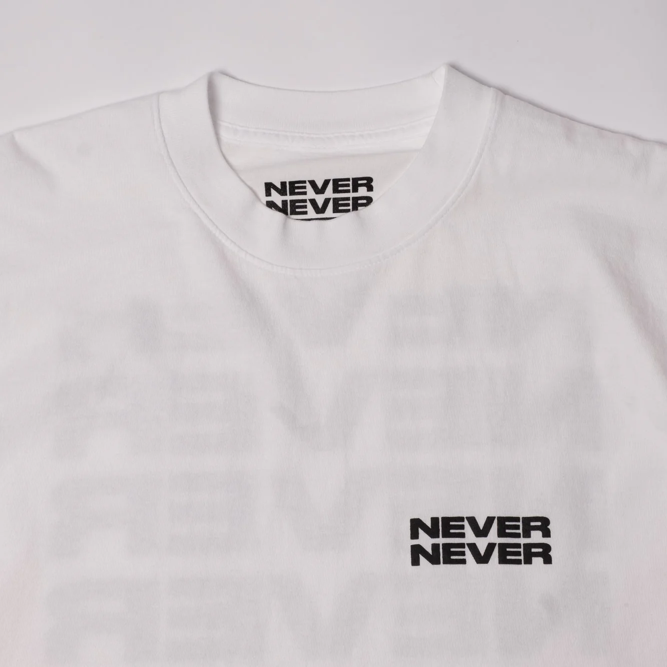 Never Never Stack Tee - White - Image 3