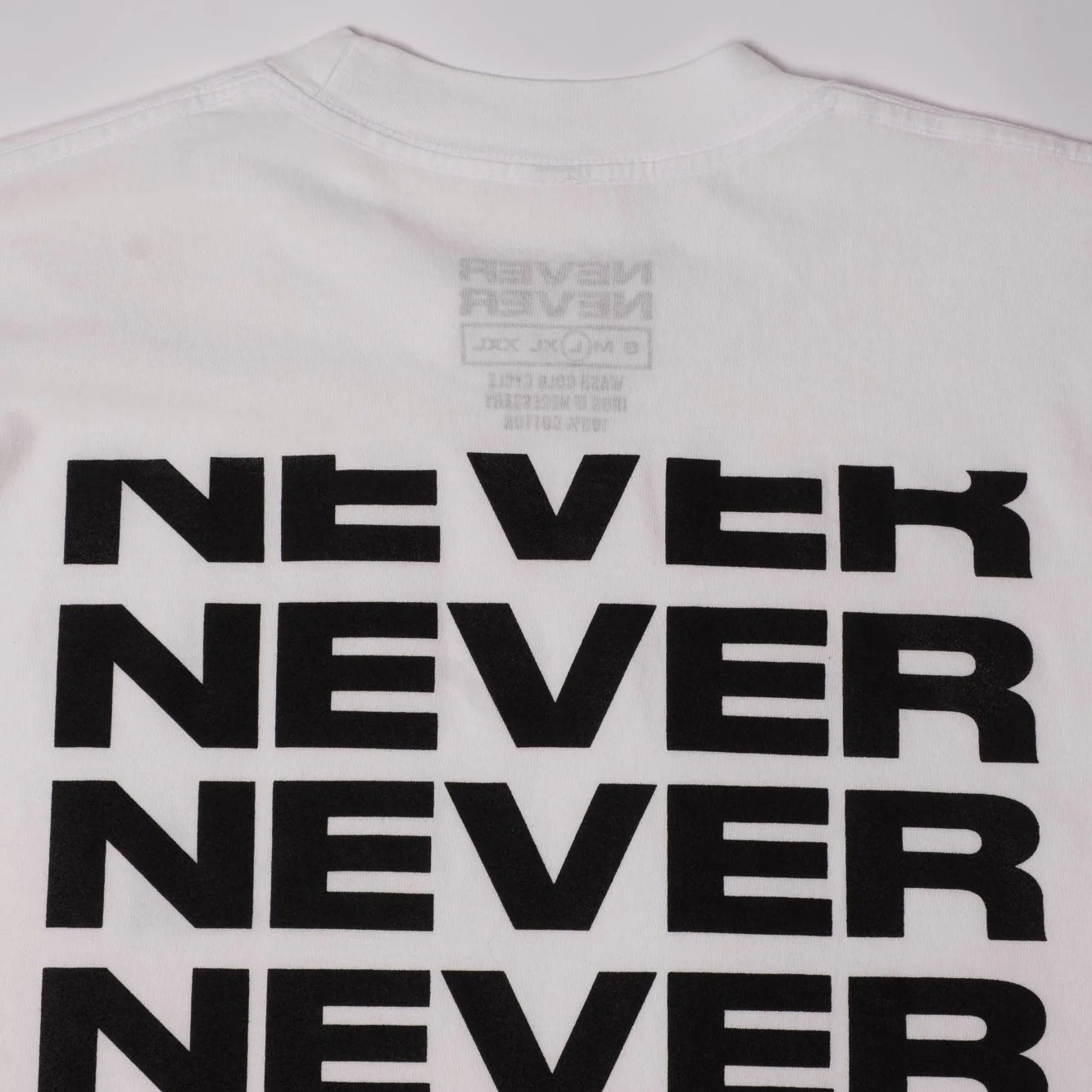Never Never Stack Tee - White - Image 6