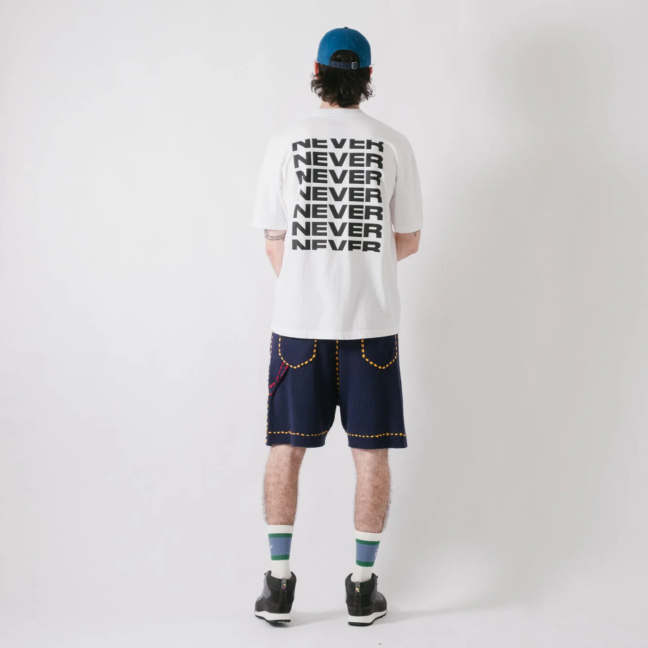 Never Never Stack Tee - White - Image 9