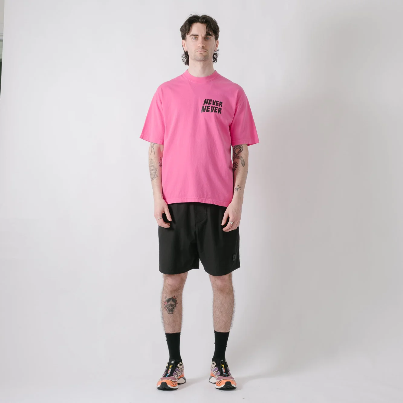 Never Never The Dude Tee - Lotus Pink - Image 10