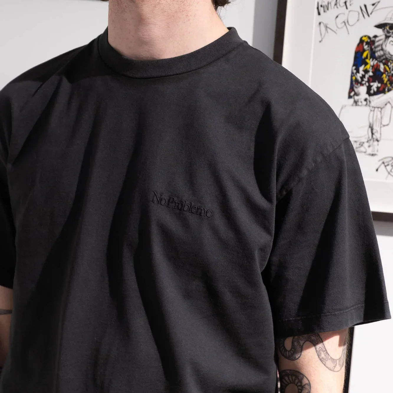 No Problemo Faded Mini Problemo SS Tee - Black - Image 4