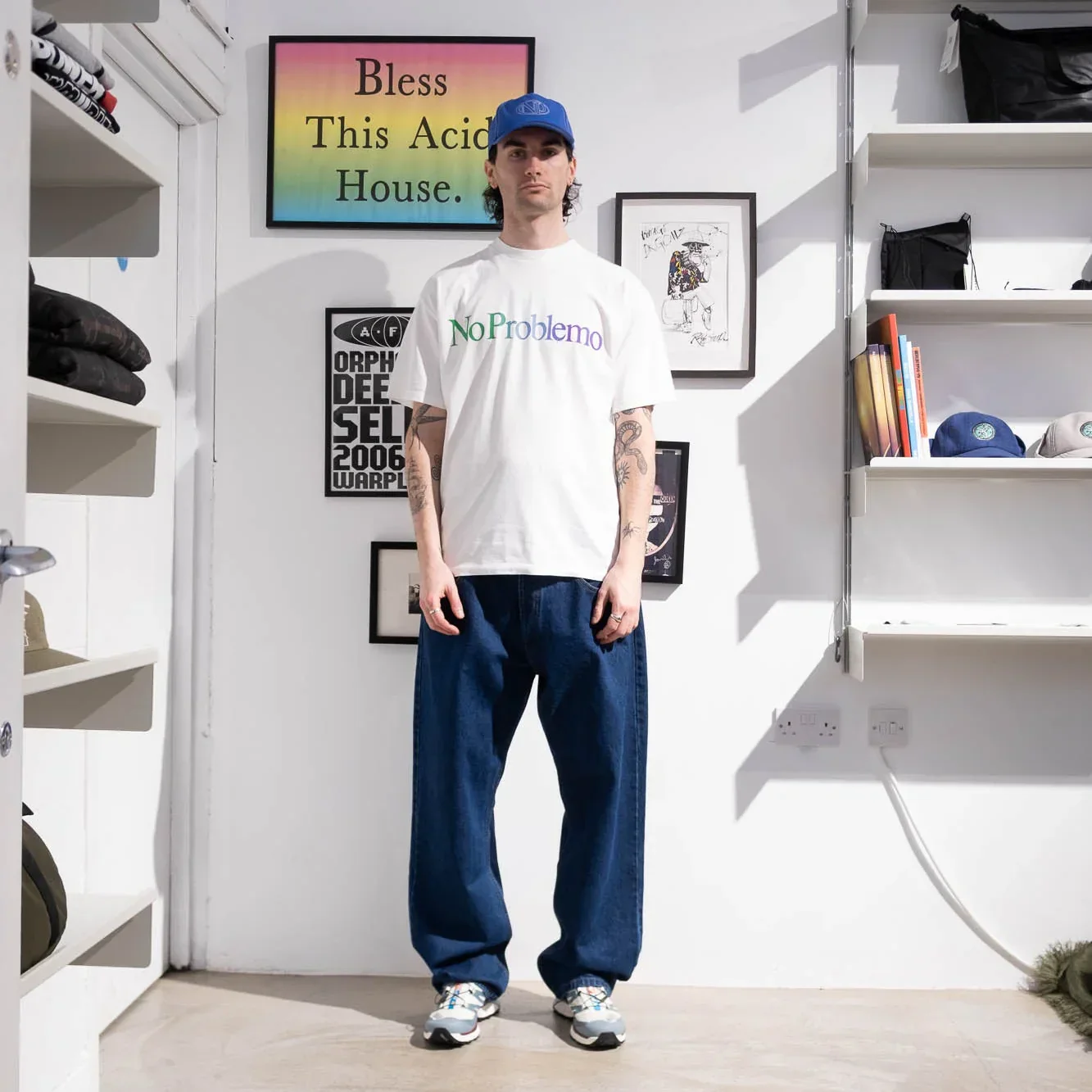 No Problemo Gradient SS Tee - White - Image 3