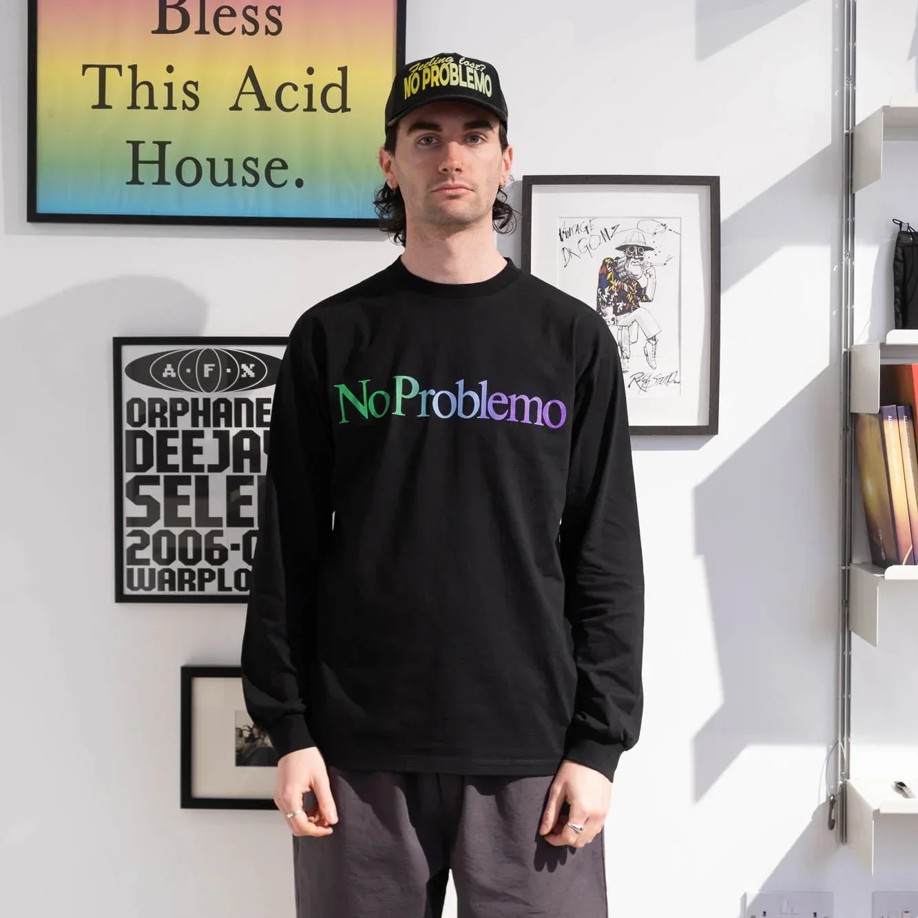 No Problemo LS Tee - Black - Image 3