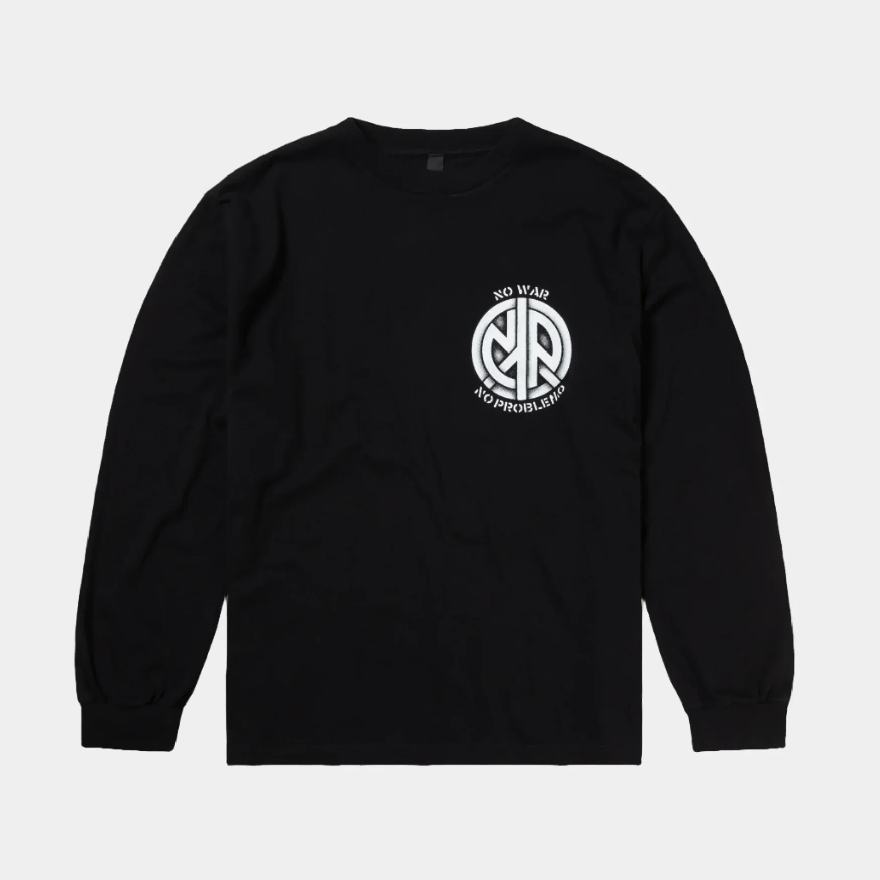 No Problemo No War LS Tee - Black - Image 2
