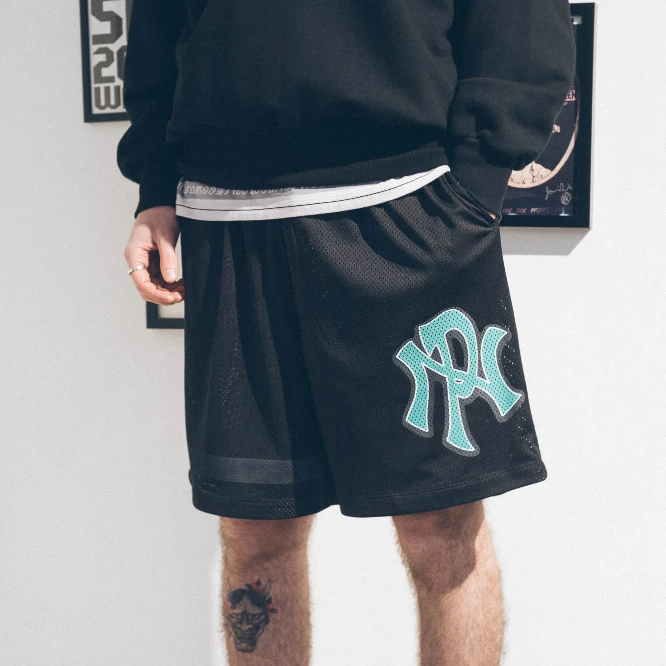 No Problemo NYP Sport Mesh Board Shorts - Black - Image 5