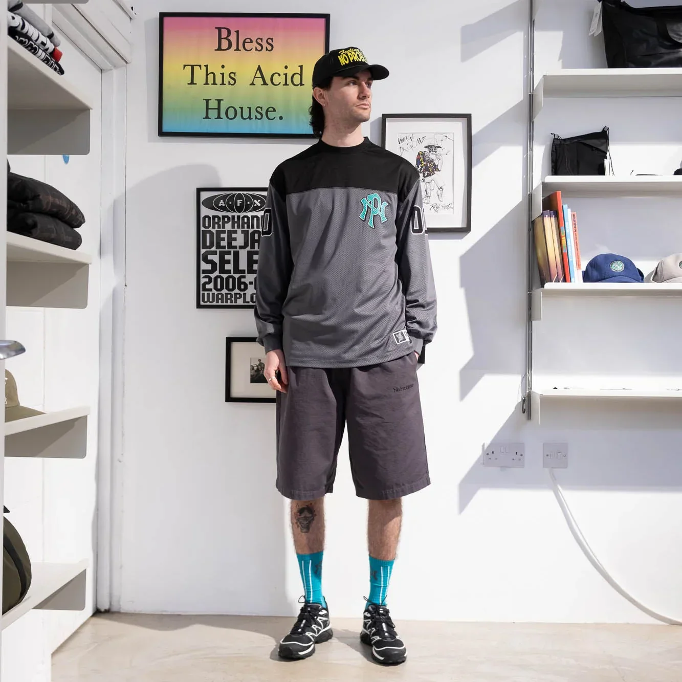 No Problemo NYP Sports Poly LS Jersey - Charcoal - Image 3