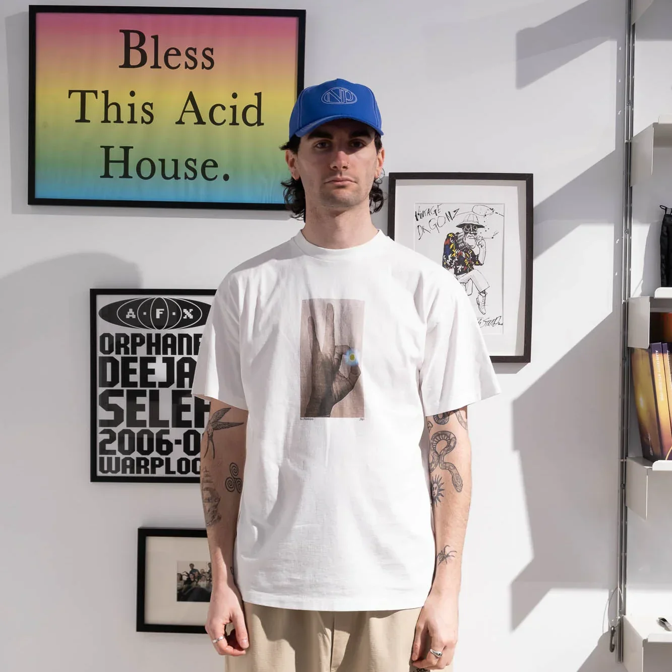 No Problemo Pill SS Tee - White - Image 3