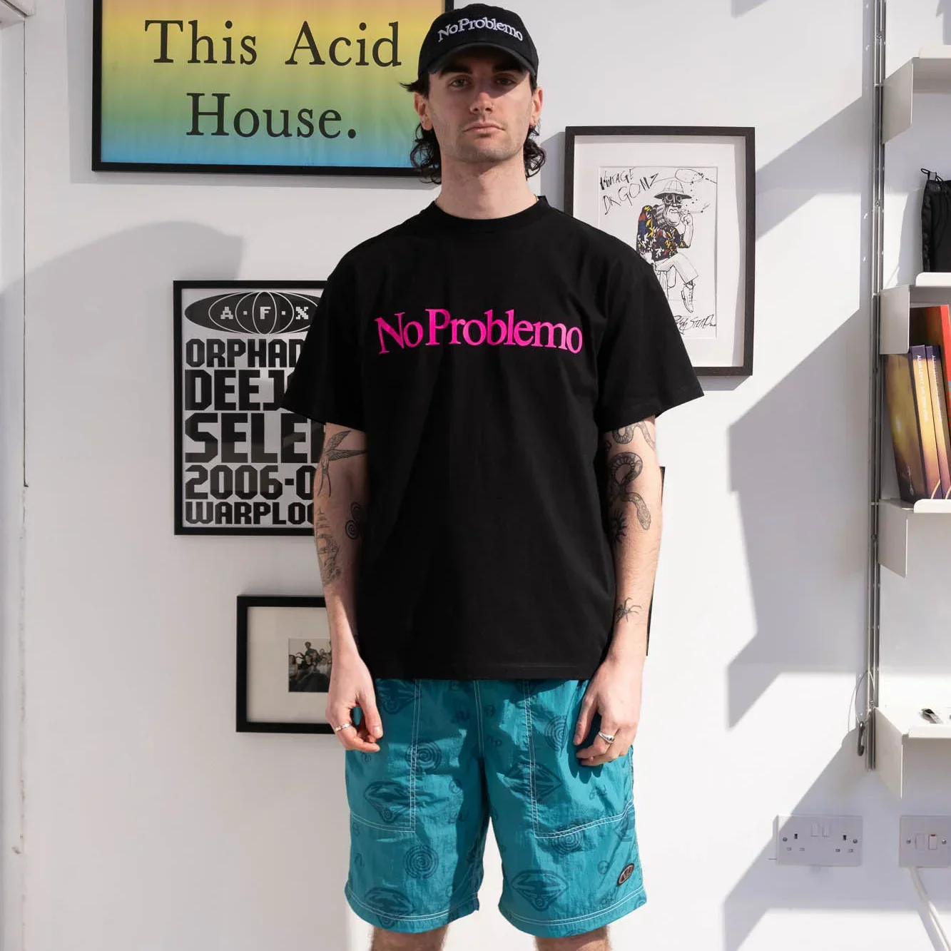 No Problemo Space Travel Shorts - Aqua - Image 4