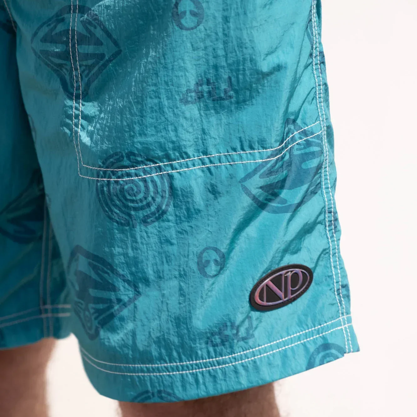No Problemo Space Travel Shorts - Aqua - Image 6
