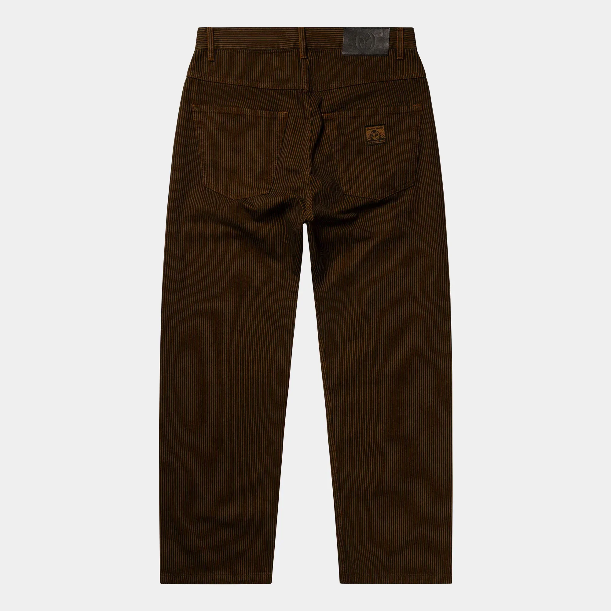 No Problemo Striped Nayoko Bagi Jean - Brown - Image 2