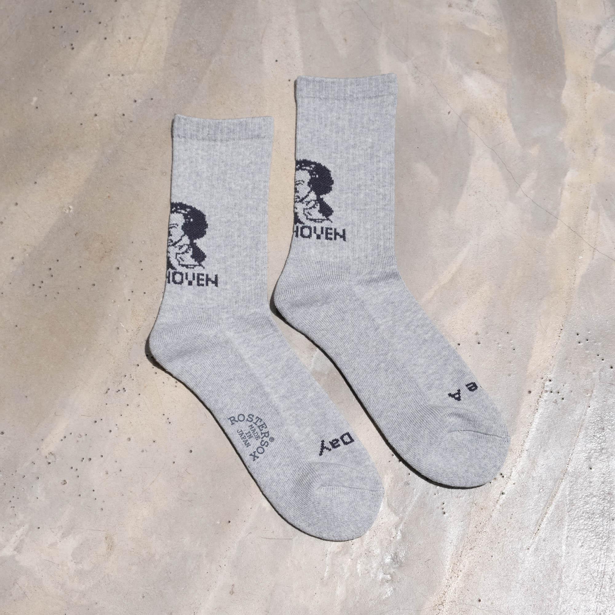 Rostersox Beethven Socks - Grey - Image 2
