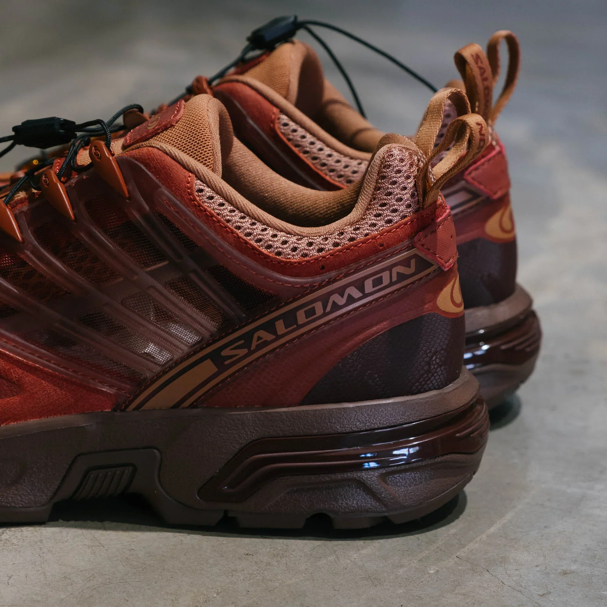 Salomon ACS Pro Red Ashes Shoes - Pecan Brown/Chili/Mustang - Image 5