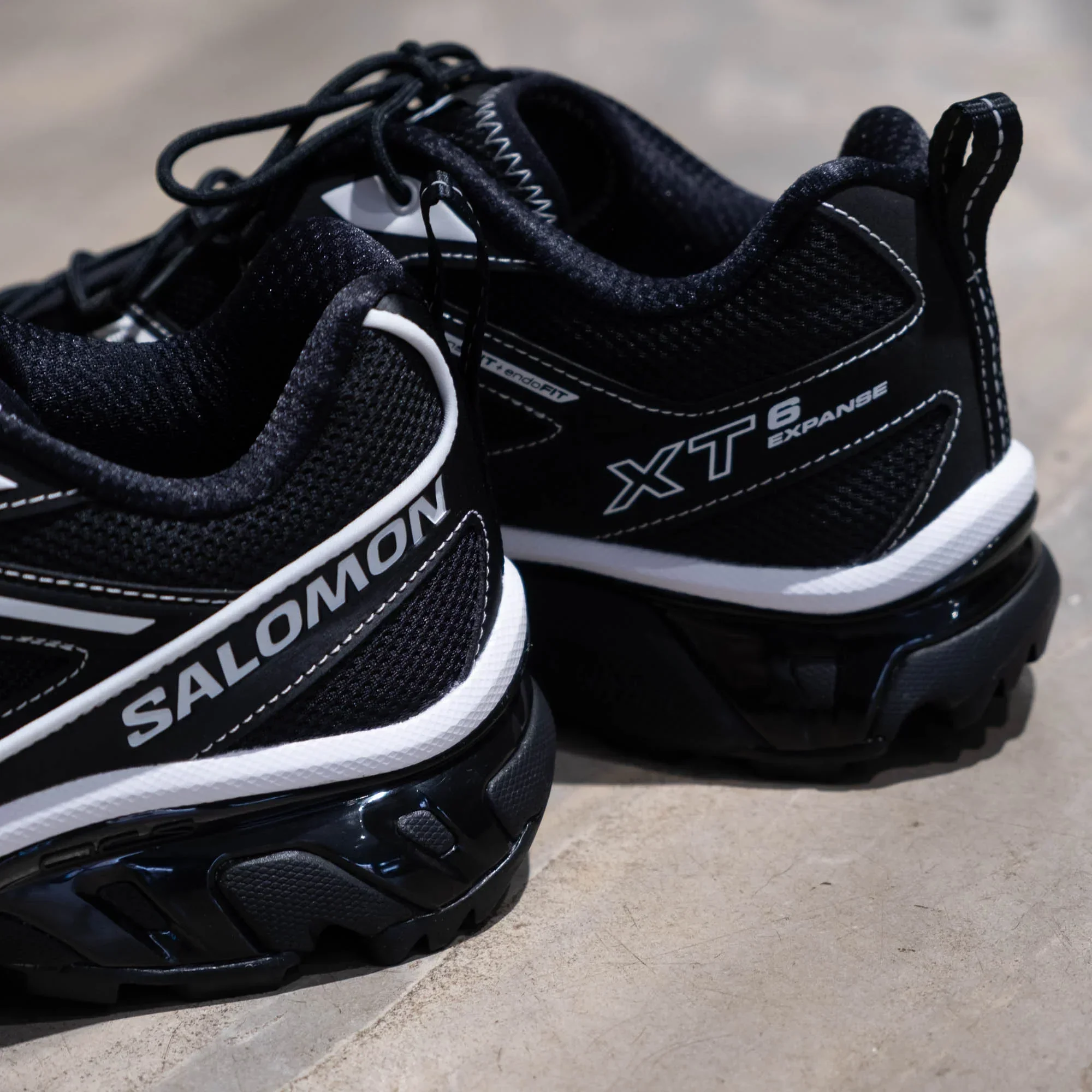 Salomon XT-6 Expanse Shoes - Black/Black/White - Image 3