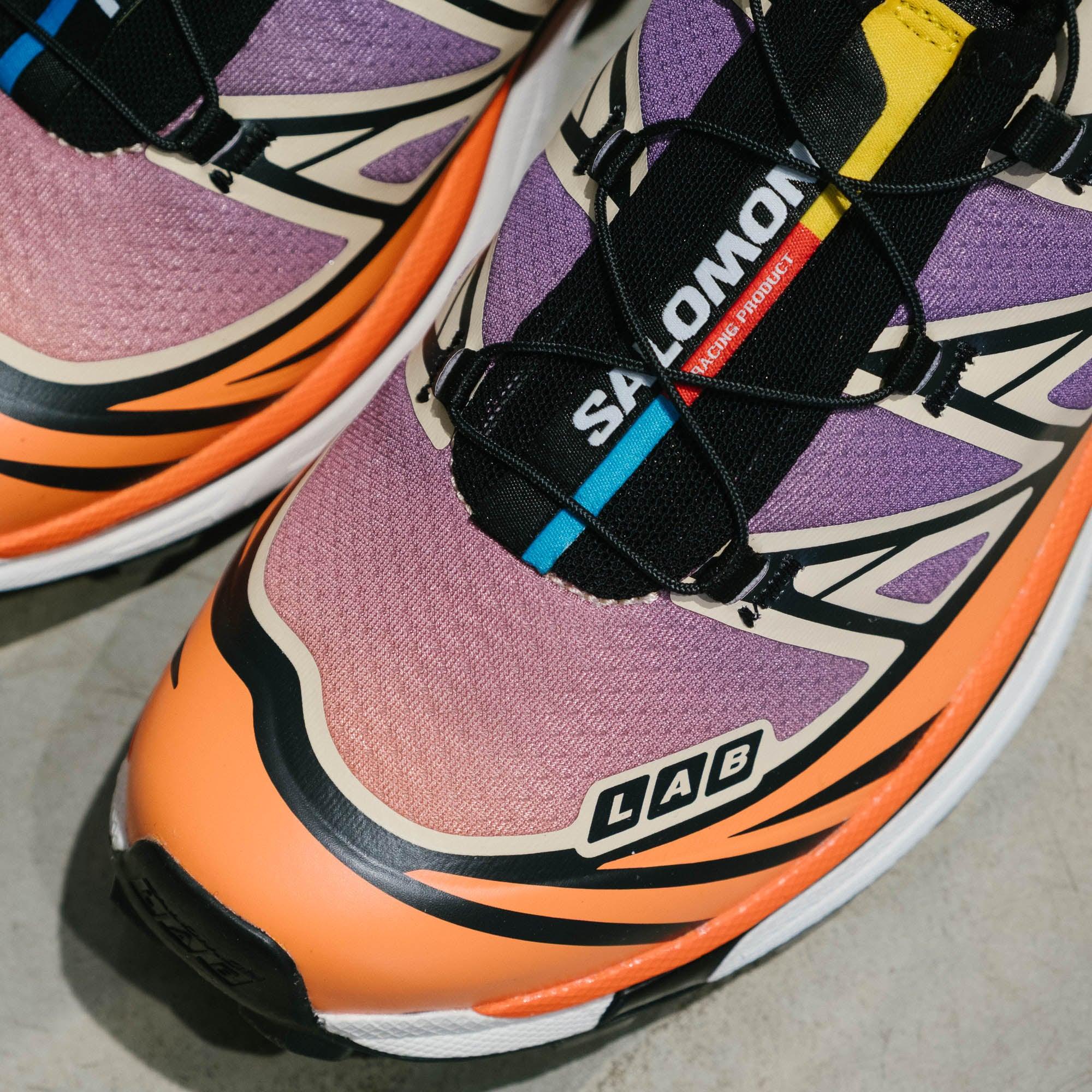 Salomon XT-6 Shoes - Black/Almond Cream/Dragon Fire - Image 3