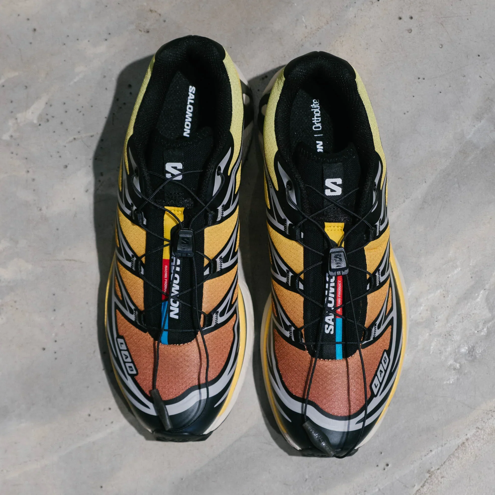 Salomon XT-6 Shoes - Black/Grape Leaf/Beach Ball - Image 6