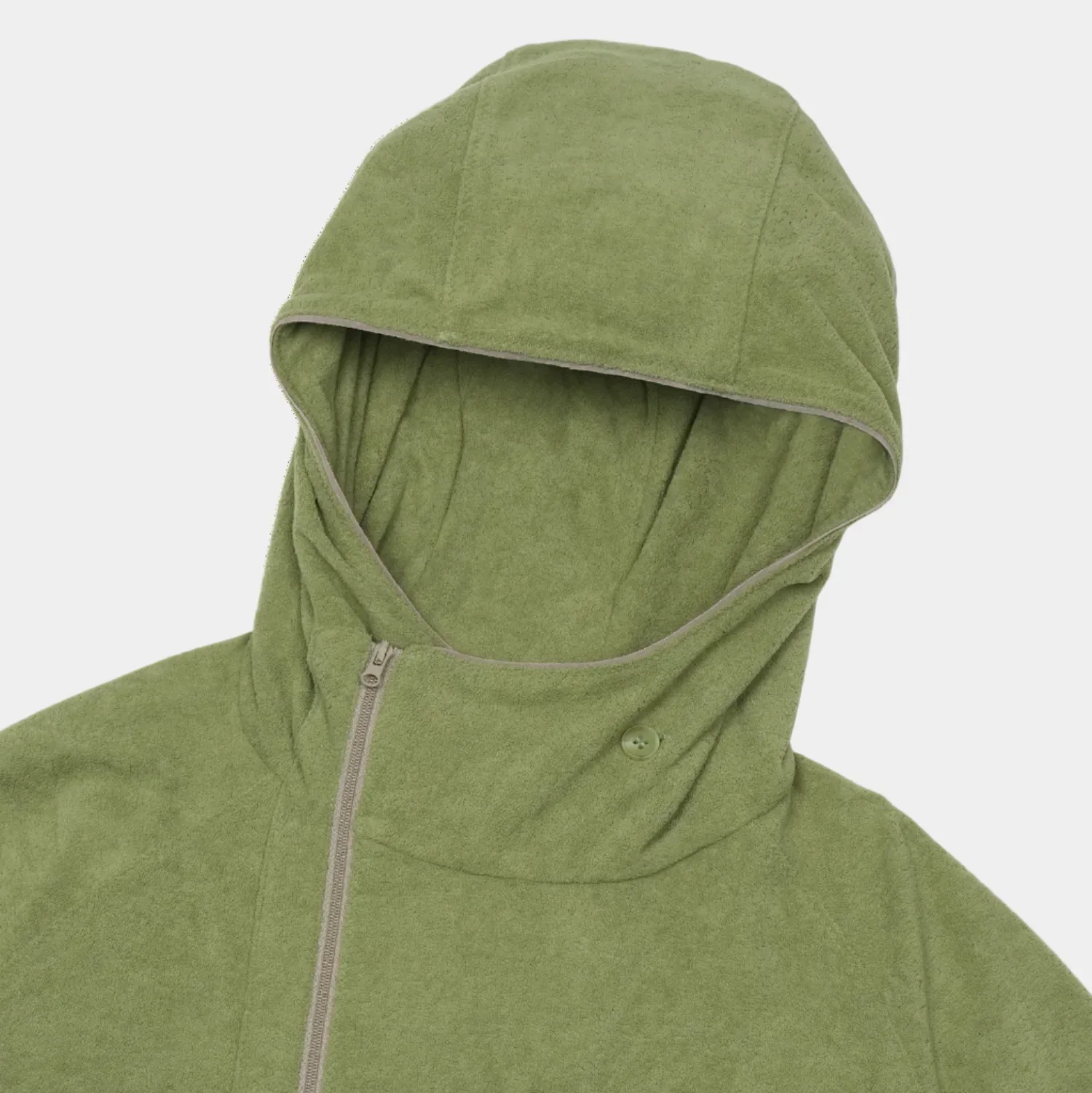 San San Gear Button Fleece Jacket - Green - Image 3