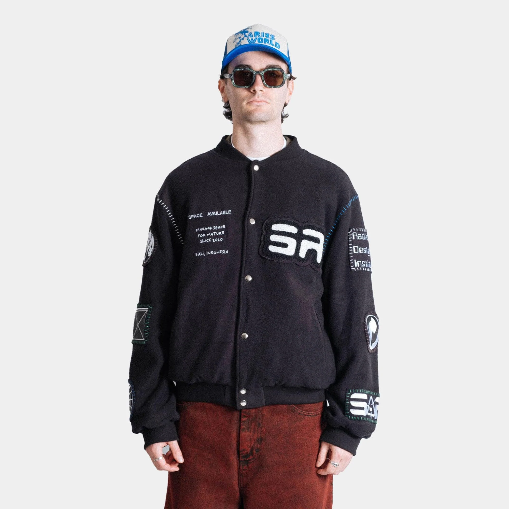 Space Available Studio Varsity Jacket - Black - Image 12