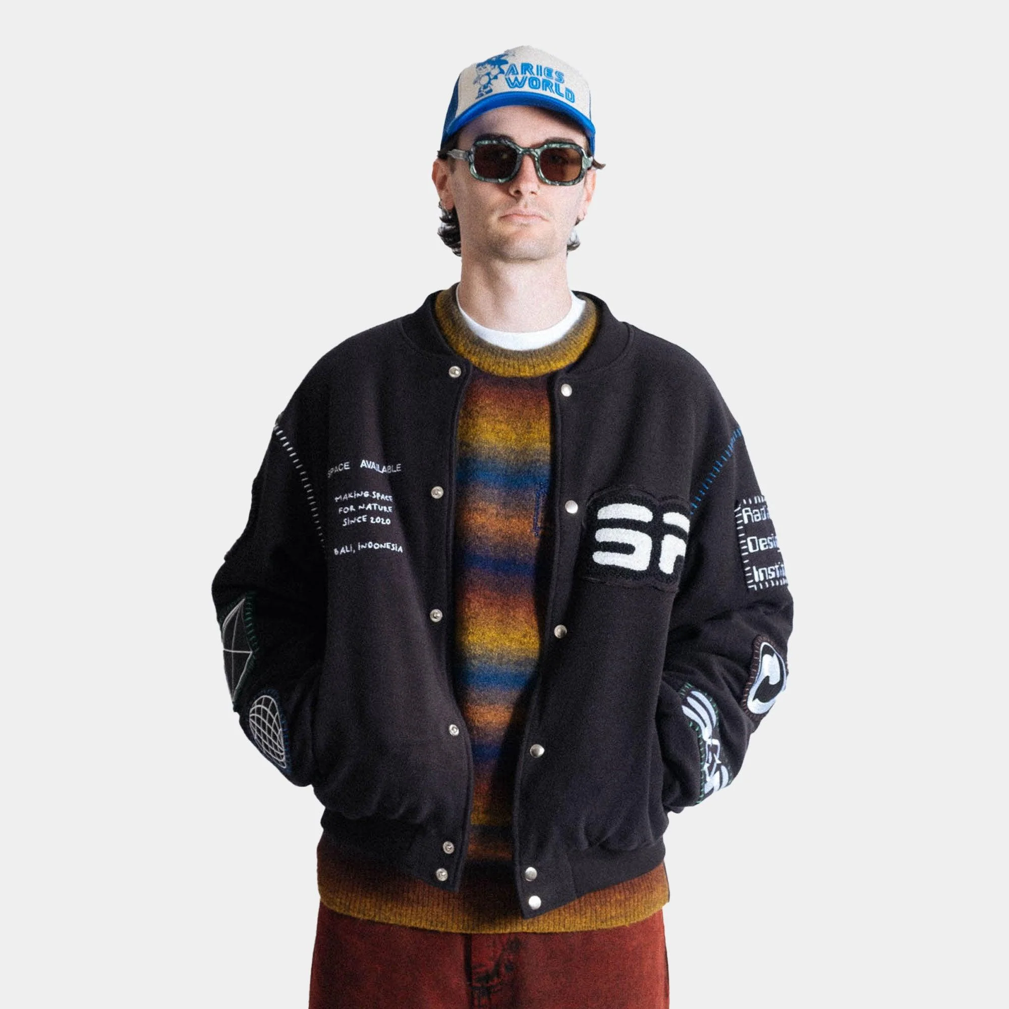 Space Available Studio Varsity Jacket - Black - Image 14