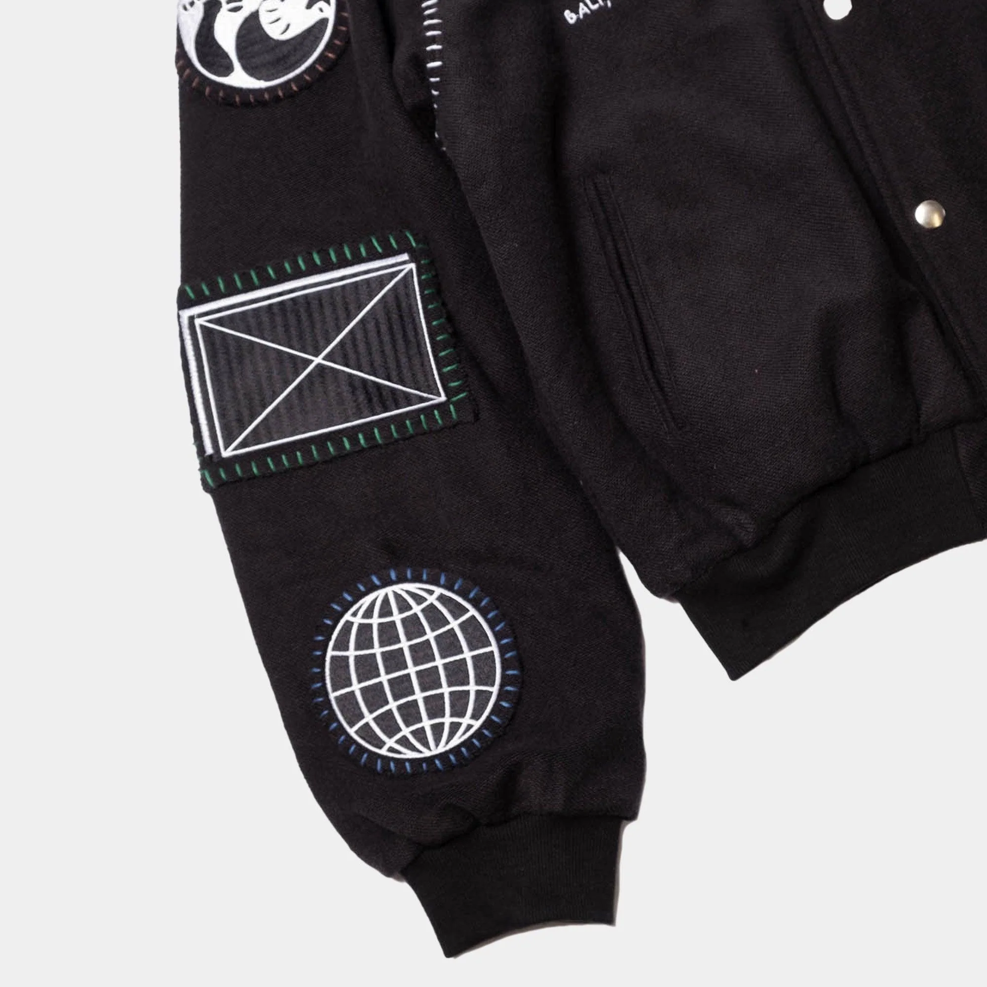 Space Available Studio Varsity Jacket - Black - Image 4