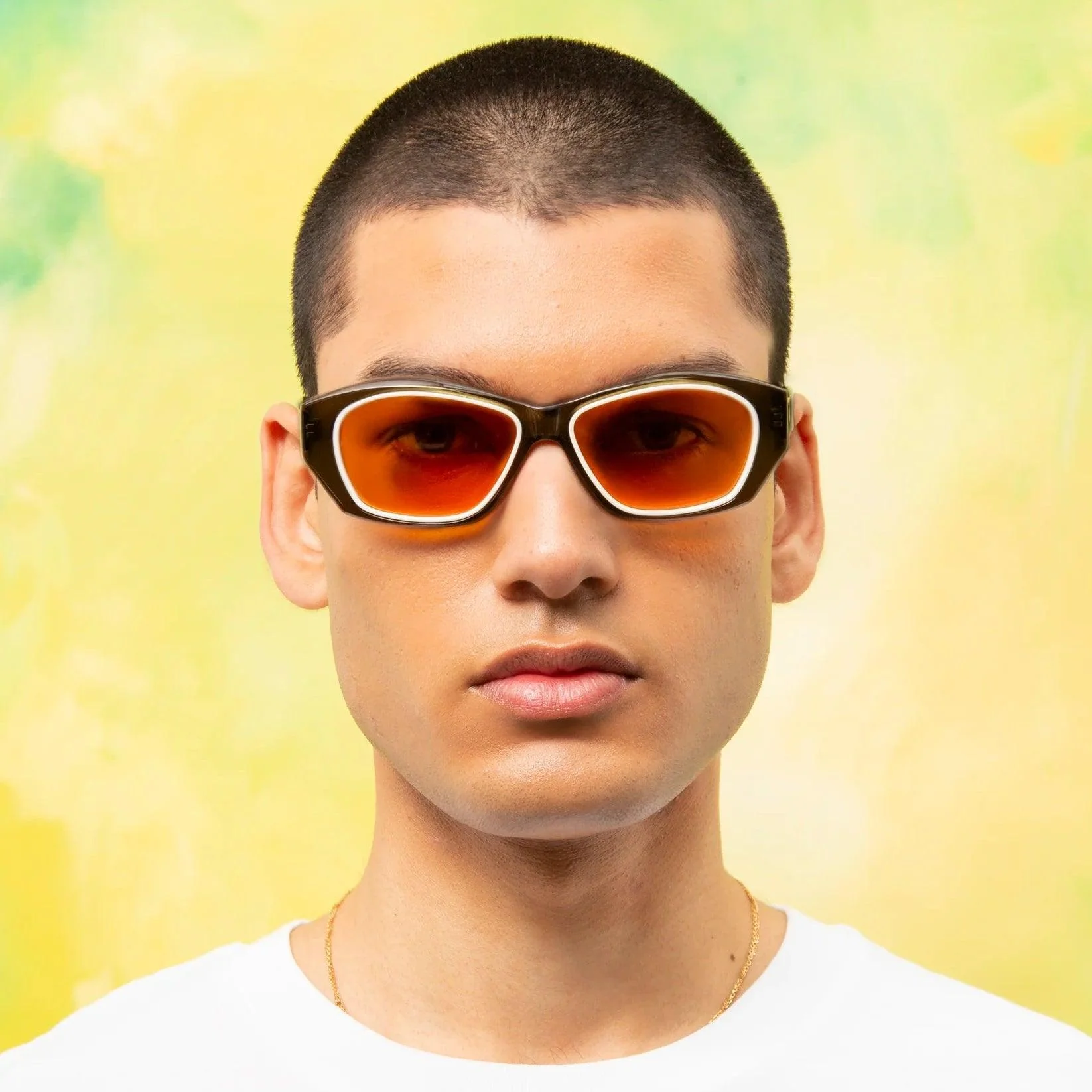 Sub Sun SUB010 Sunglasses - Transparent Green/Orange - Image 3
