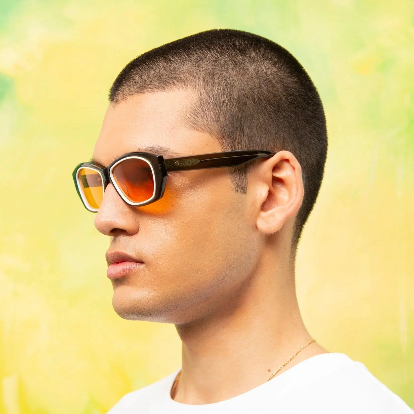 Sub Sun SUB010 Sunglasses - Transparent Green/Orange - Image 4