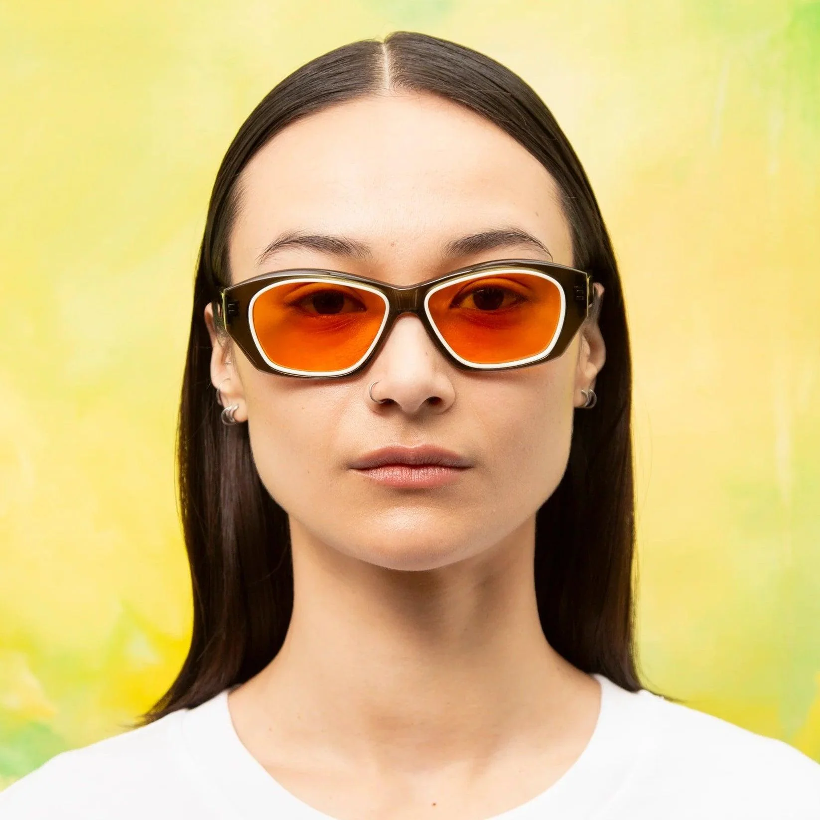 Sub Sun SUB010 Sunglasses - Transparent Green/Orange - Image 5
