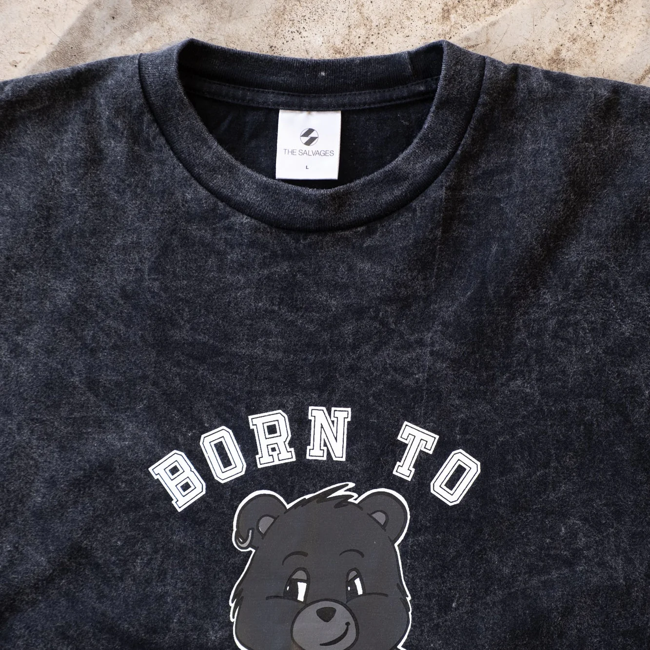 The Salvages Born To Be Mild Bear T-Shirt - Vintage Black - Image 3