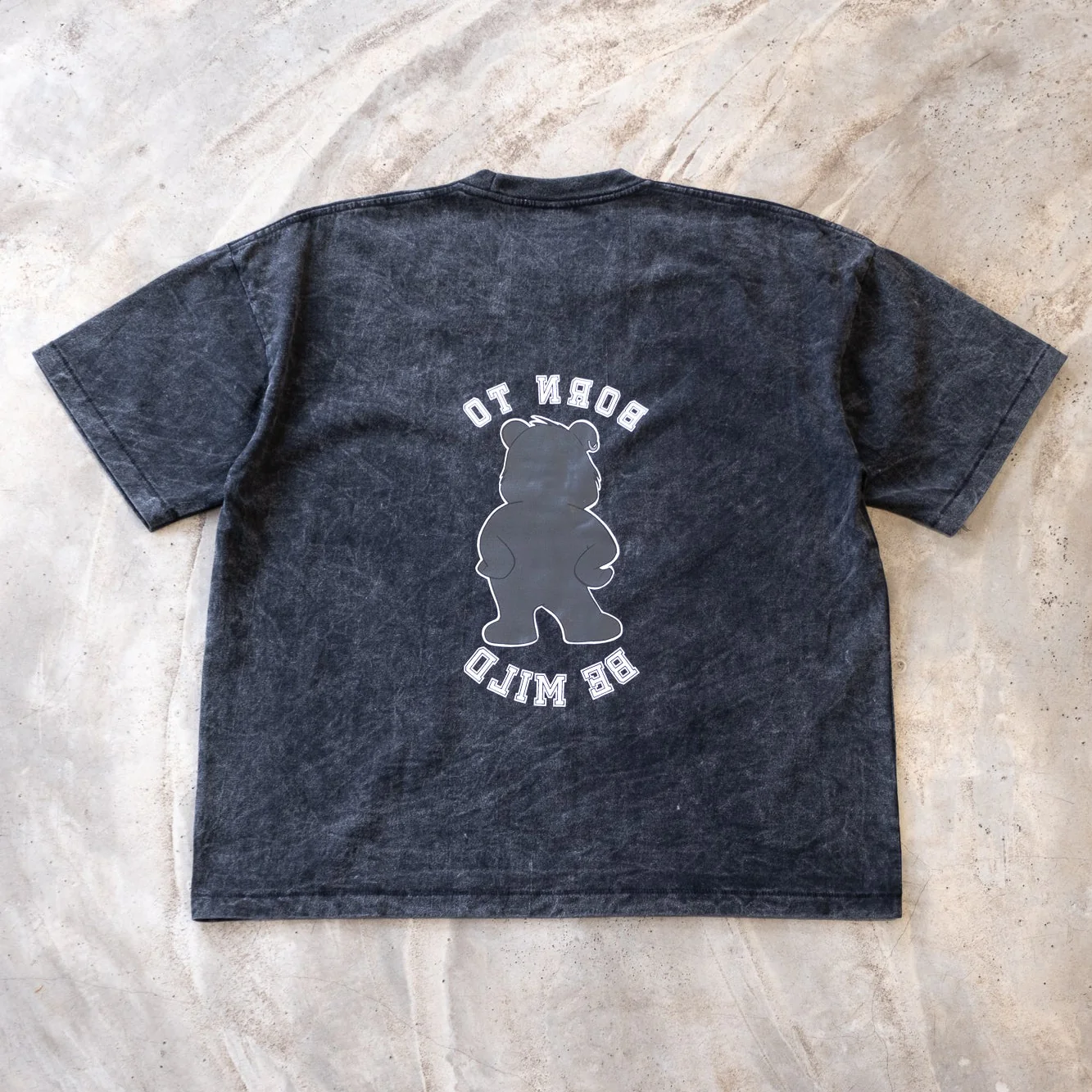 The Salvages Born To Be Mild Bear T-Shirt - Vintage Black - Image 5