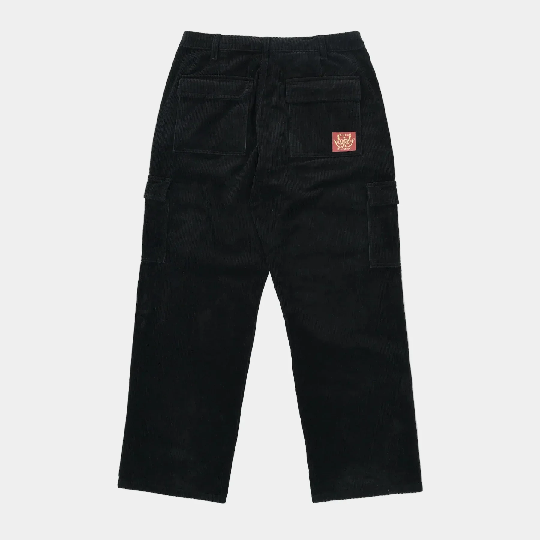 The Salvages Camper Corduroy Cargo Pants - Black - Image 4