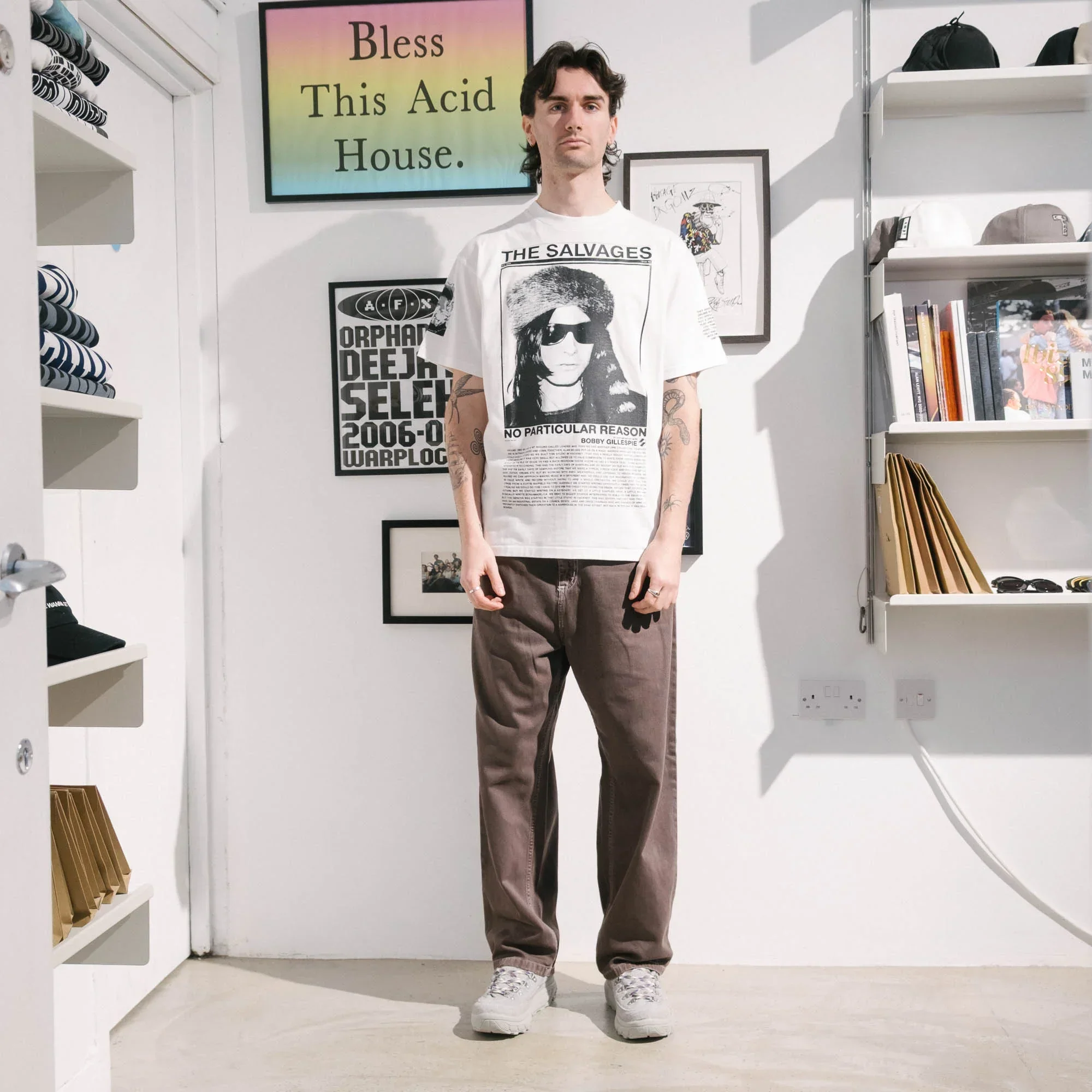 The Salvages No Particular Reason Bobby Gillespie T-Shirt - White - Image 2