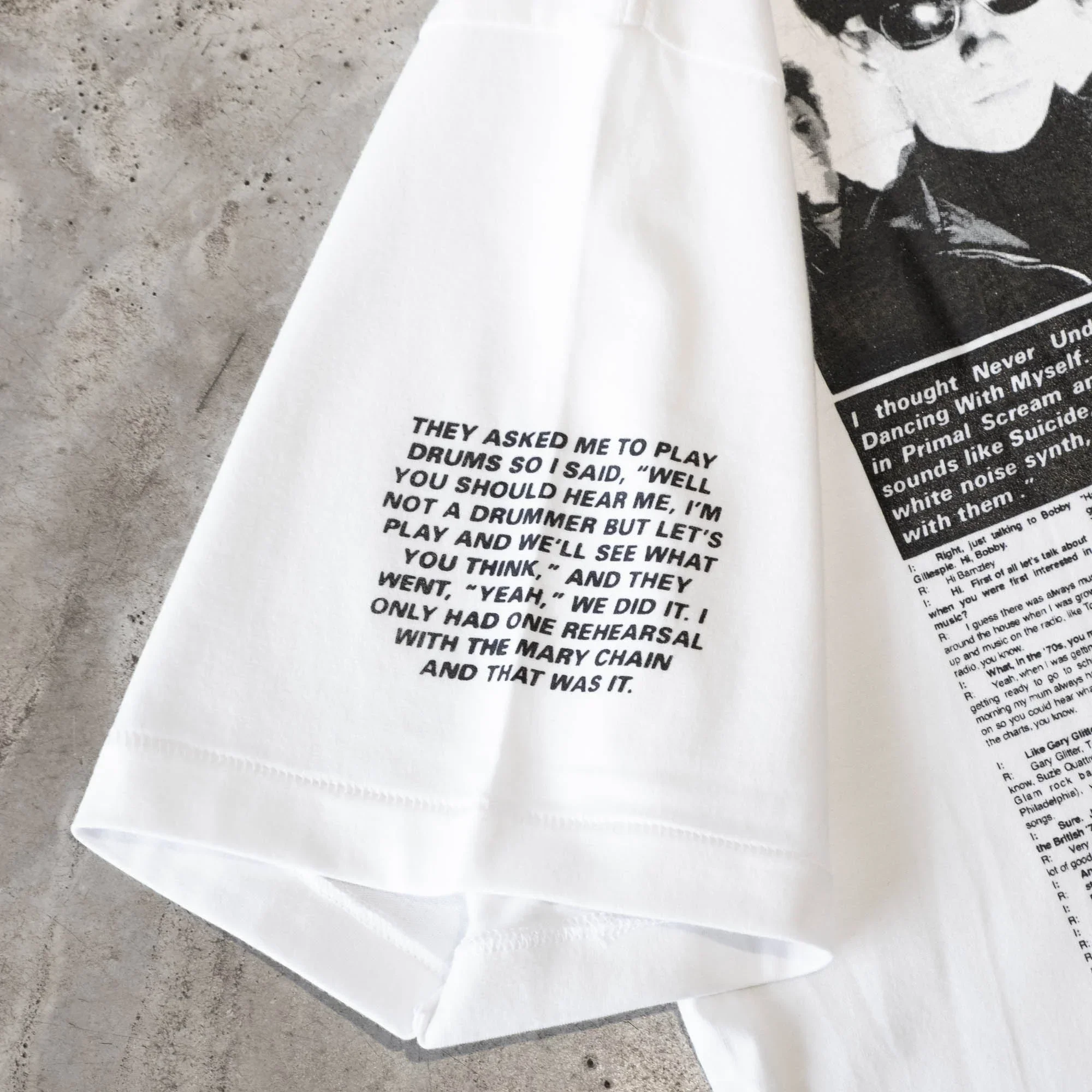 The Salvages No Particular Reason Bobby Gillespie T-Shirt - White - Image 4