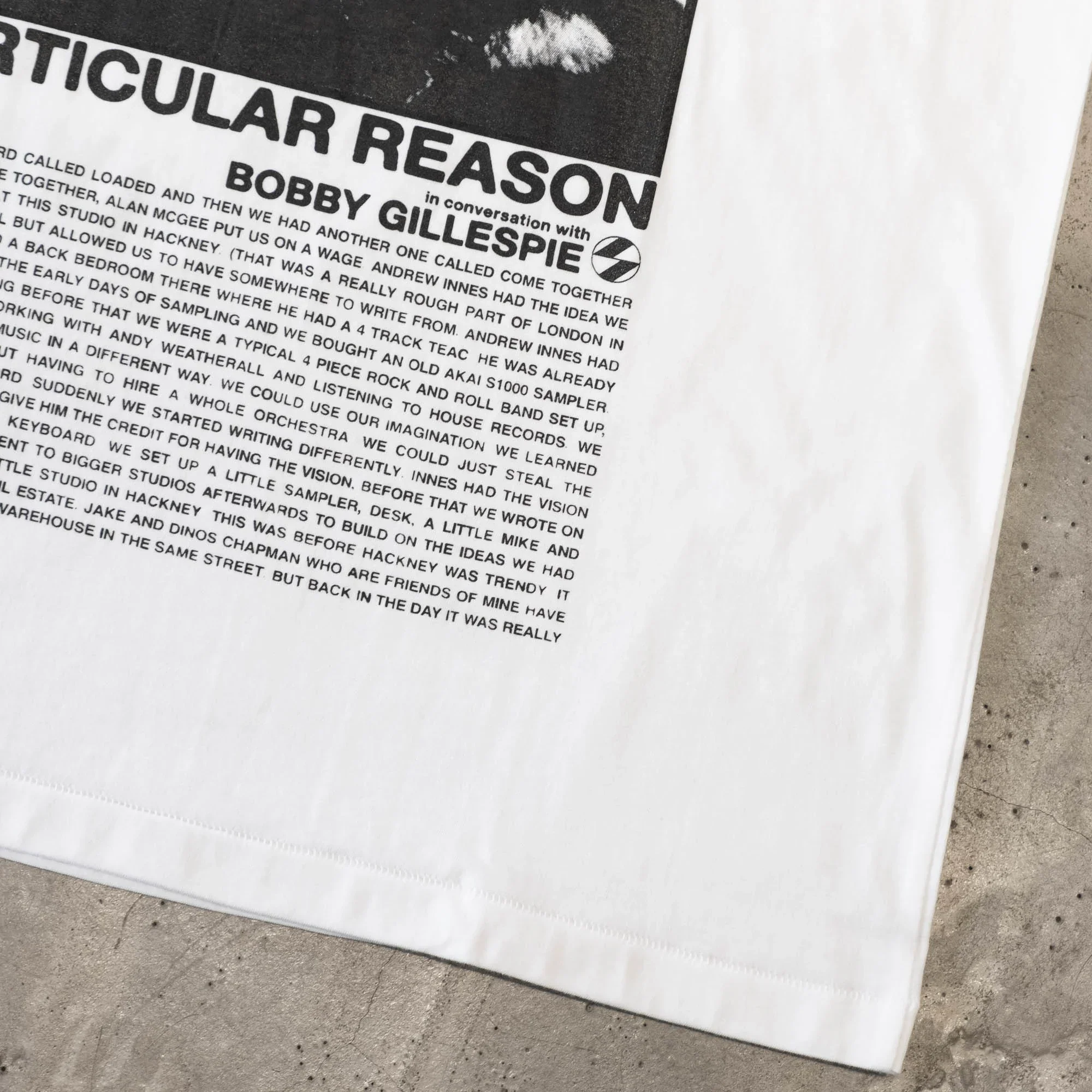 The Salvages No Particular Reason Bobby Gillespie T-Shirt - White - Image 7