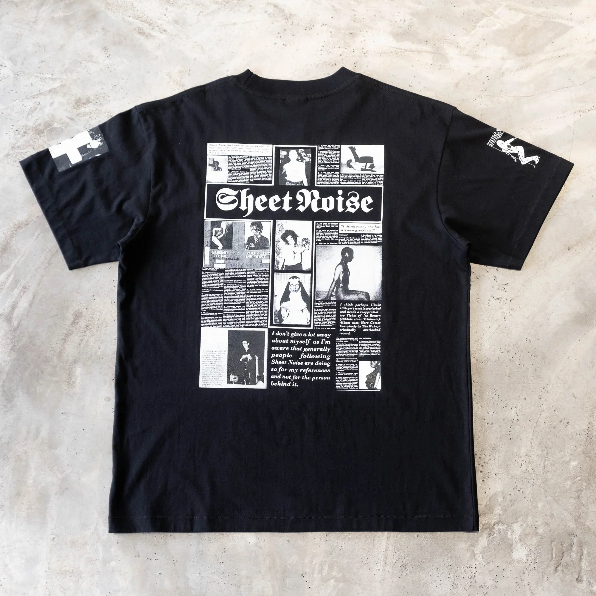 The Salvages No Particular Reason Sheet Noise T-Shirt - Black - Image 4