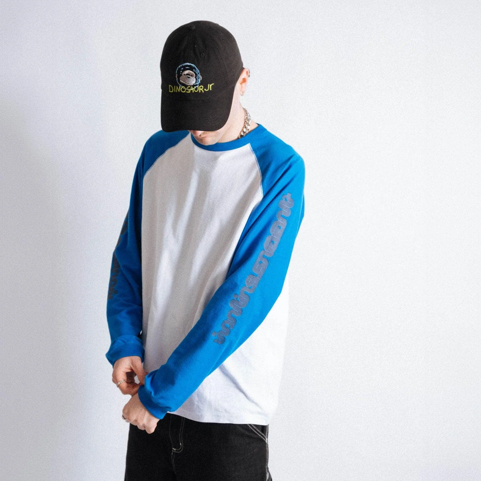 thisisneverthat Inside Out Raglan Crewneck - Blue - Image 5