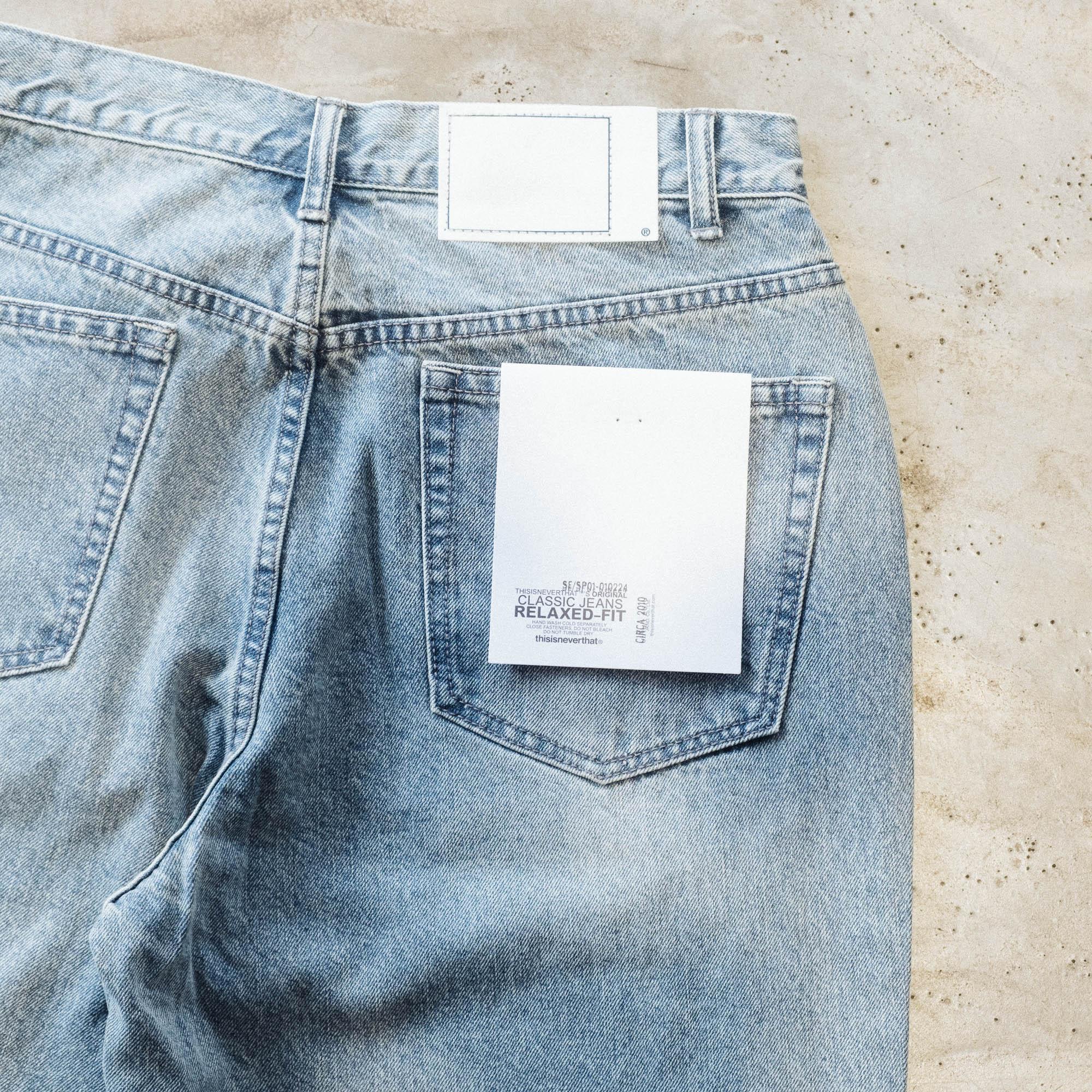 thisisneverthat Relaxed Jeans - Washed Blue - Image 6