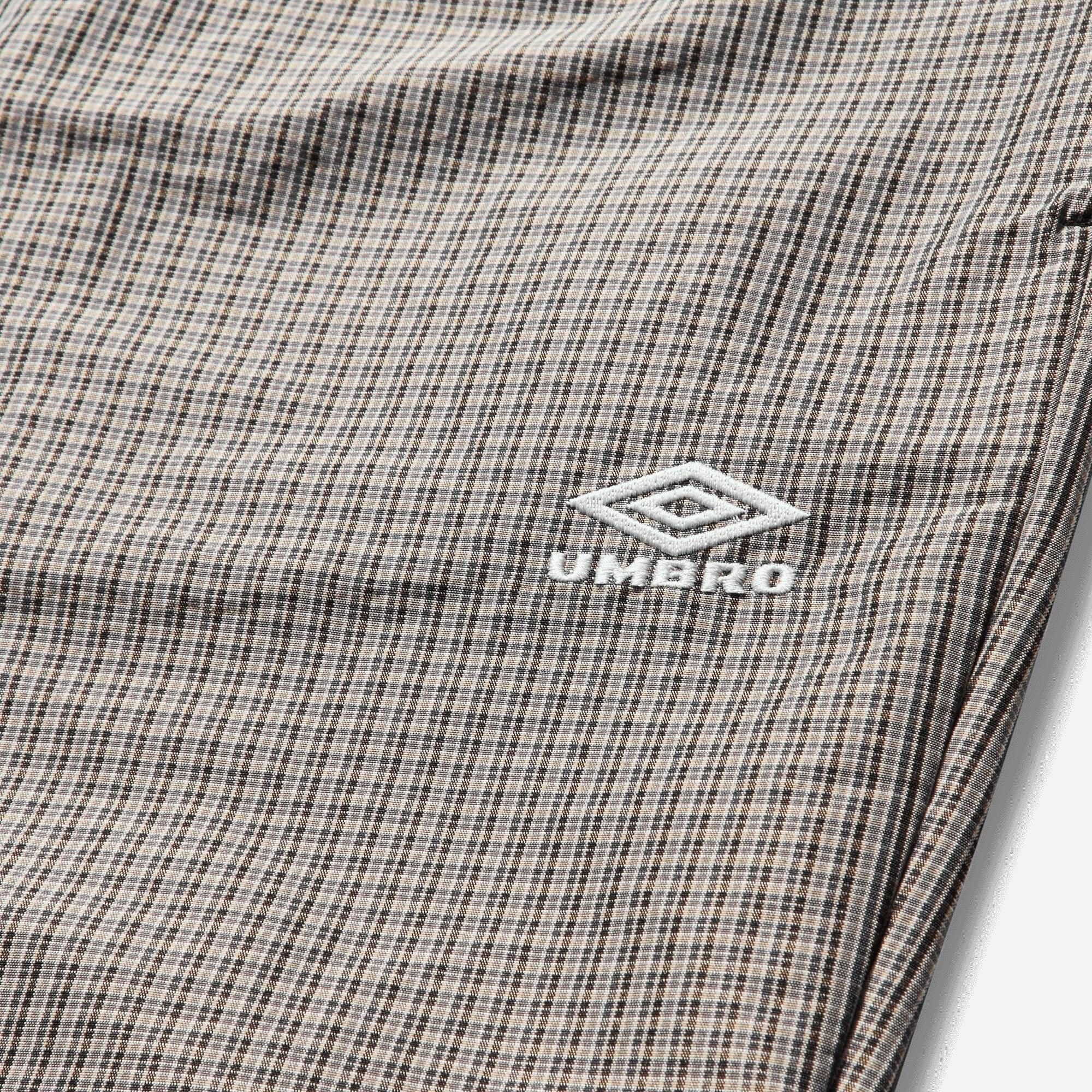 Umbro By Slam Jam Check Track Pants - Beige/Black - Image 3